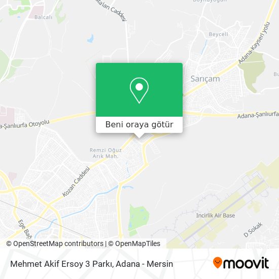Mehmet Akif Ersoy 3 Parkı harita