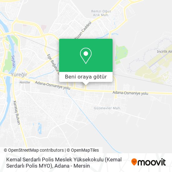 Kemal Serdarlı Polis Meslek Yüksekokulu (Kemal Serdarlı Polis MYO) harita
