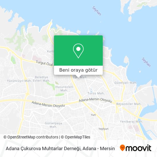 Adana Çukurova Muhtarlar Derneği harita