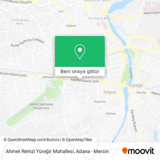 Ahmet Remzi Yüreğir Mahallesi harita