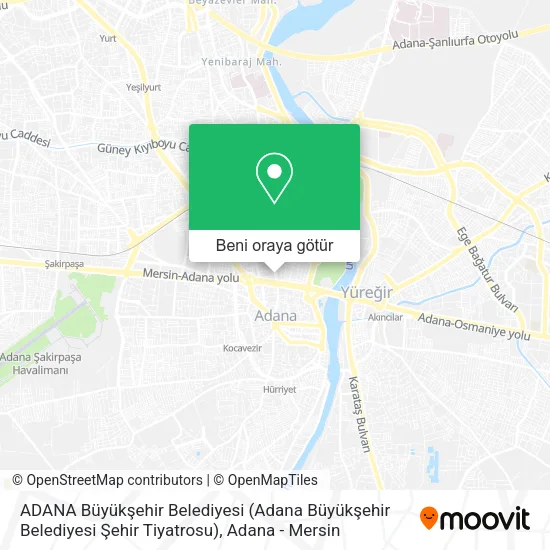 ADANA Büyükşehir Belediyesi (Adana Büyükşehir Belediyesi Şehir Tiyatrosu) harita