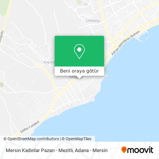 Mersin Kadınlar Pazarı - Mezitli harita