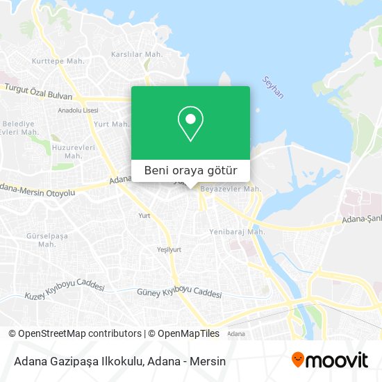 Adana Gazipaşa Ilkokulu harita