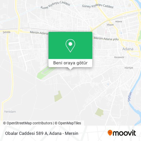 Obalar Caddesi 589 A harita
