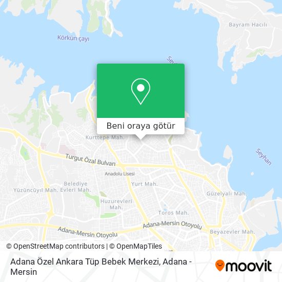Adana Özel Ankara Tüp Bebek Merkezi harita