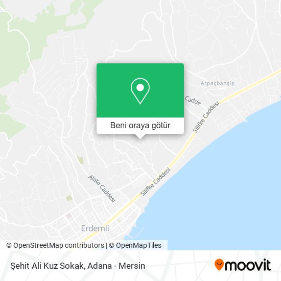 Şehit Ali Kuz Sokak harita