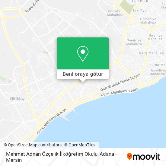 Mehmet Adnan Özçelik İlköğretim Okulu harita