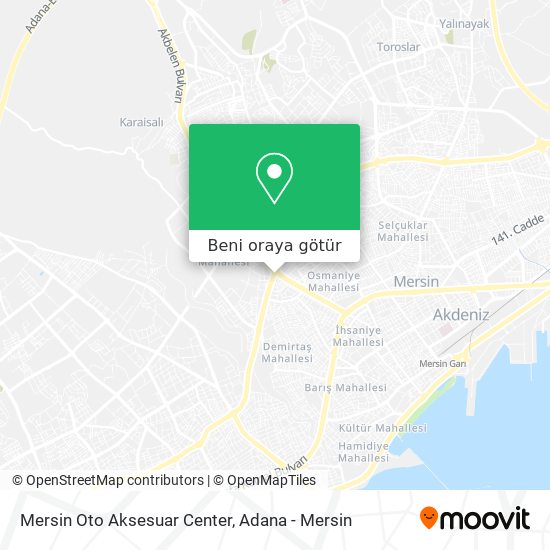 Mersin Oto Aksesuar Center harita