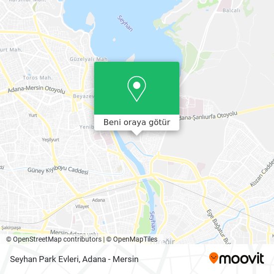 Seyhan Park Evleri harita