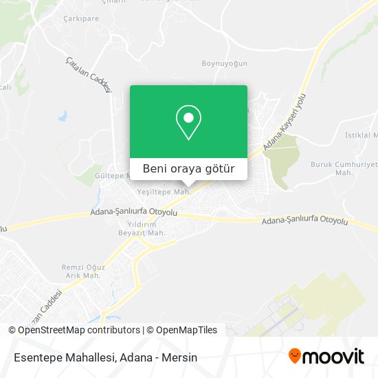Esentepe Mahallesi harita