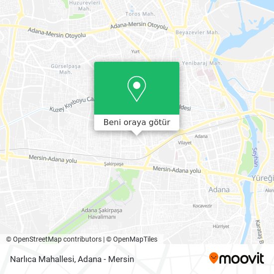 Narlıca Mahallesi harita