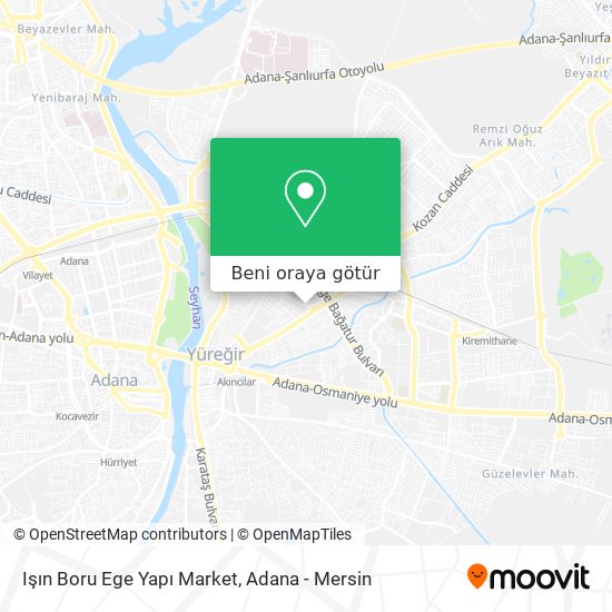 Işın Boru Ege Yapı Market harita