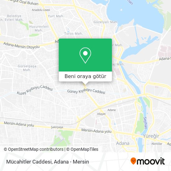 Mücahitler Caddesi harita