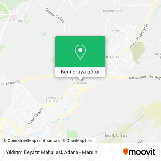 Yıldırım Beyazıt Mahallesi harita