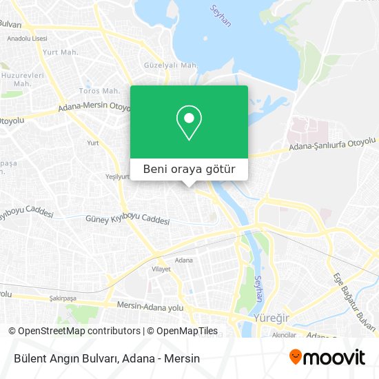 Bülent Angın Bulvarı harita