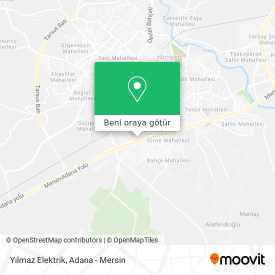 Yılmaz Elektrik harita