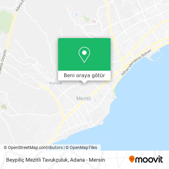 Beypiliç Mezitli Tavukçuluk harita