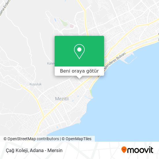 Çağ Koleji harita