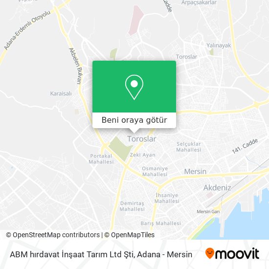ABM hırdavat İnşaat Tarım Ltd Şti harita
