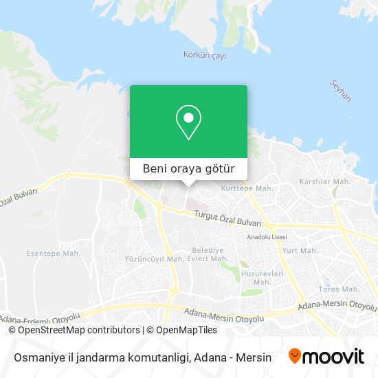 Osmaniye il jandarma komutanligi harita