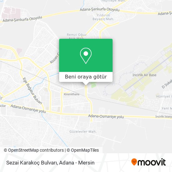 Sezai Karakoç Bulvarı harita