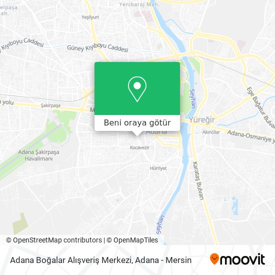 Adana Boğalar Alışveriş Merkezi harita