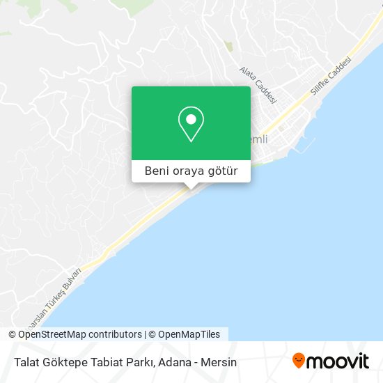 Talat Göktepe Tabiat Parkı harita