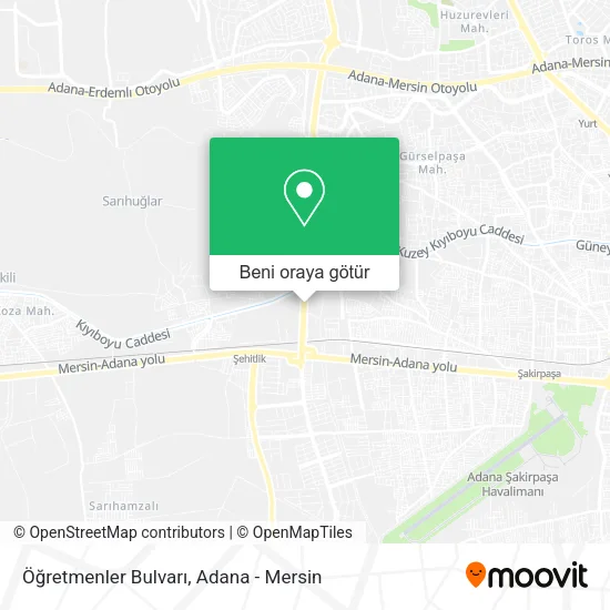 Öğretmenler Bulvarı harita