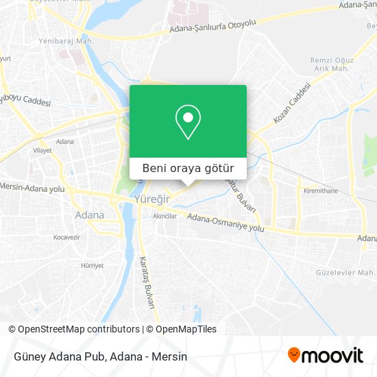 Güney Adana Pub harita
