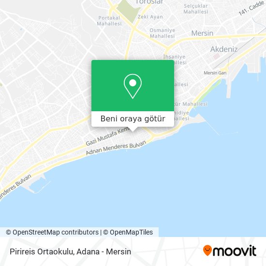 Pirireis Ortaokulu harita