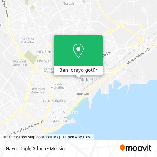 Gavur Dağlı harita