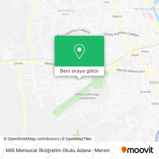 Milli Mensucat İlköğretim Okulu harita