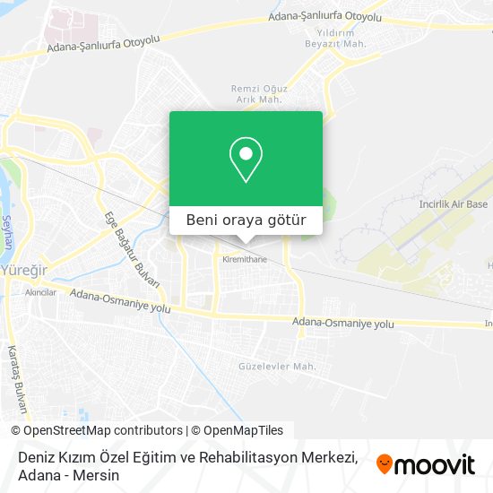 Deniz Kızım Özel Eğitim ve Rehabilitasyon Merkezi harita
