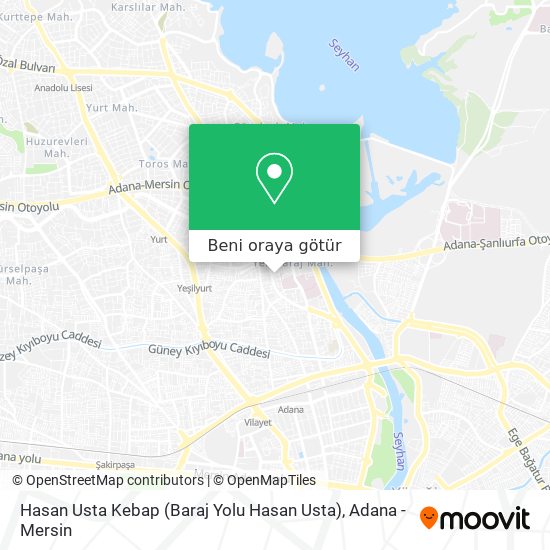 Hasan Usta Kebap (Baraj Yolu Hasan Usta) harita