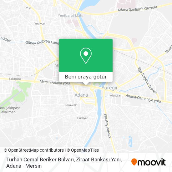 Turhan Cemal Beriker Bulvarı, Ziraat Bankası Yanı harita
