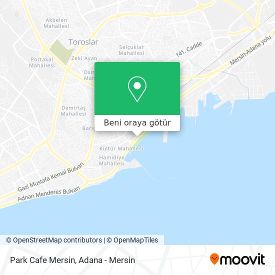 Park Cafe Mersin harita