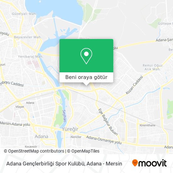 Adana Gençlerbirliği Spor Kulübü harita