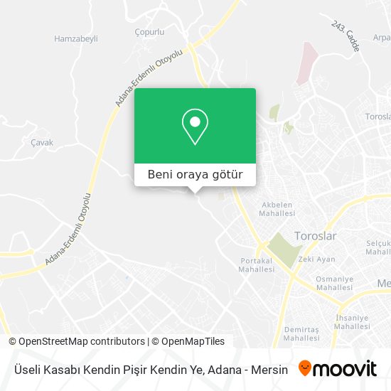 Üseli Kasabı Kendin Pişir Kendin Ye harita
