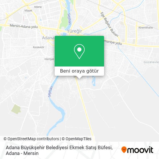 Adana Büyükşehir Belediyesi Ekmek Satış Büfesi harita