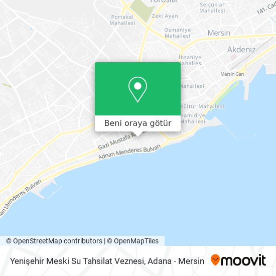 Yenişehir Meski Su Tahsilat Veznesi harita