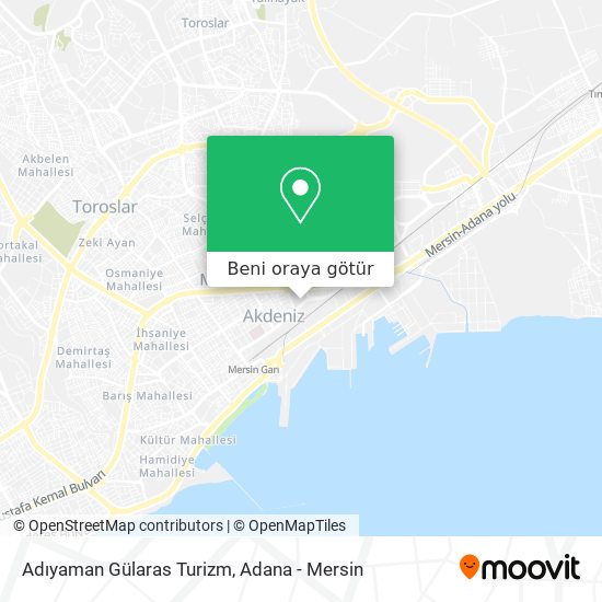 Adıyaman Gülaras Turizm harita