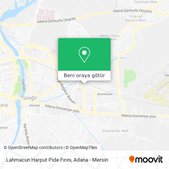 Lahmacun Harput Pide Fırını harita