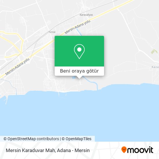 Mersin Karaduvar Mah harita