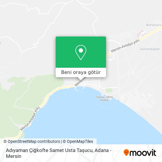Adıyaman Çiğkofte Samet Usta Taşucu harita