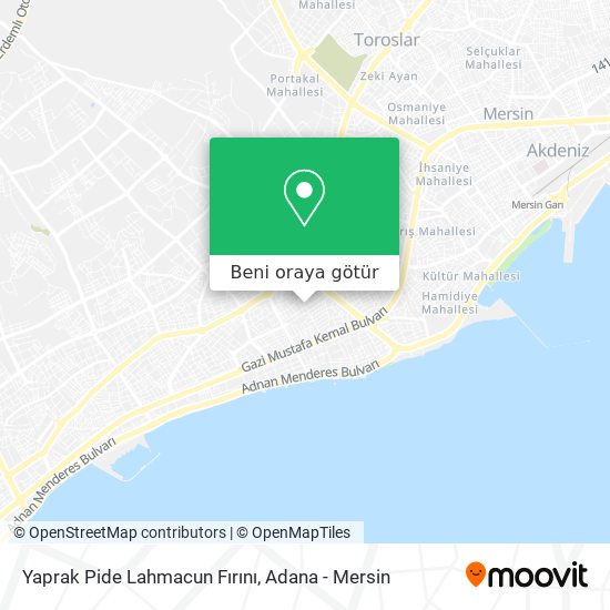 Yaprak Pide Lahmacun Fırını harita