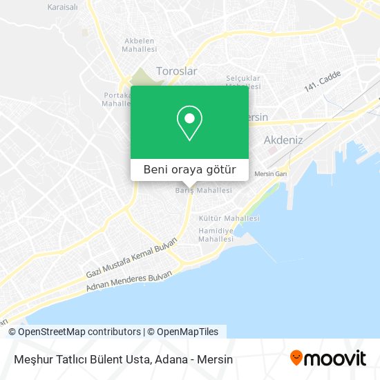 Meşhur Tatlıcı Bülent Usta harita