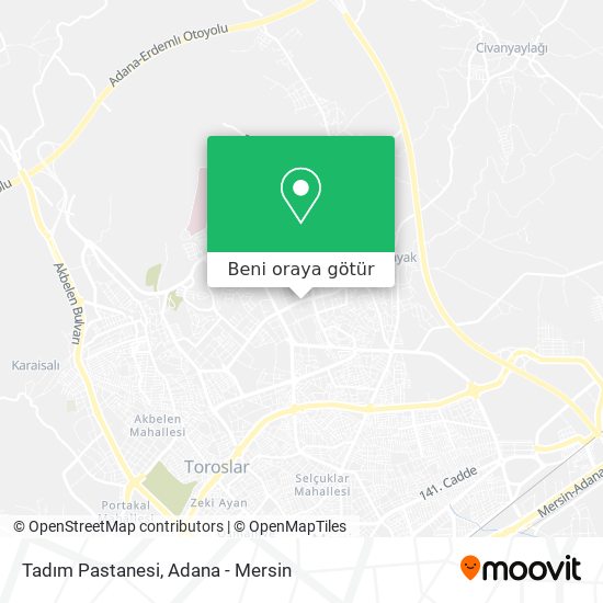 Tadım Pastanesi harita