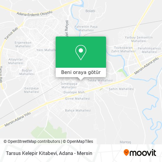 Tarsus Kelepir Kitabevi harita