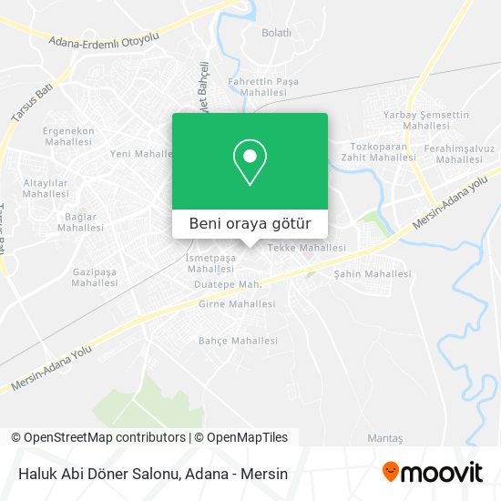 Haluk Abi Döner Salonu harita