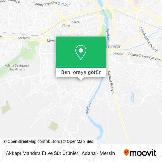 Akkapı Mandıra Et ve Süt Ürünleri harita